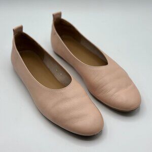 Everlane Women's The Day Glove Leather Ballet Flats In Pale Pink Size 8